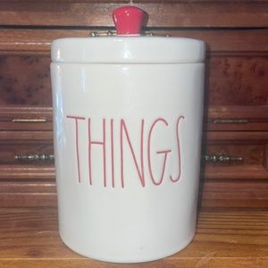 Authentic Rae Dunn “things” container. EUC